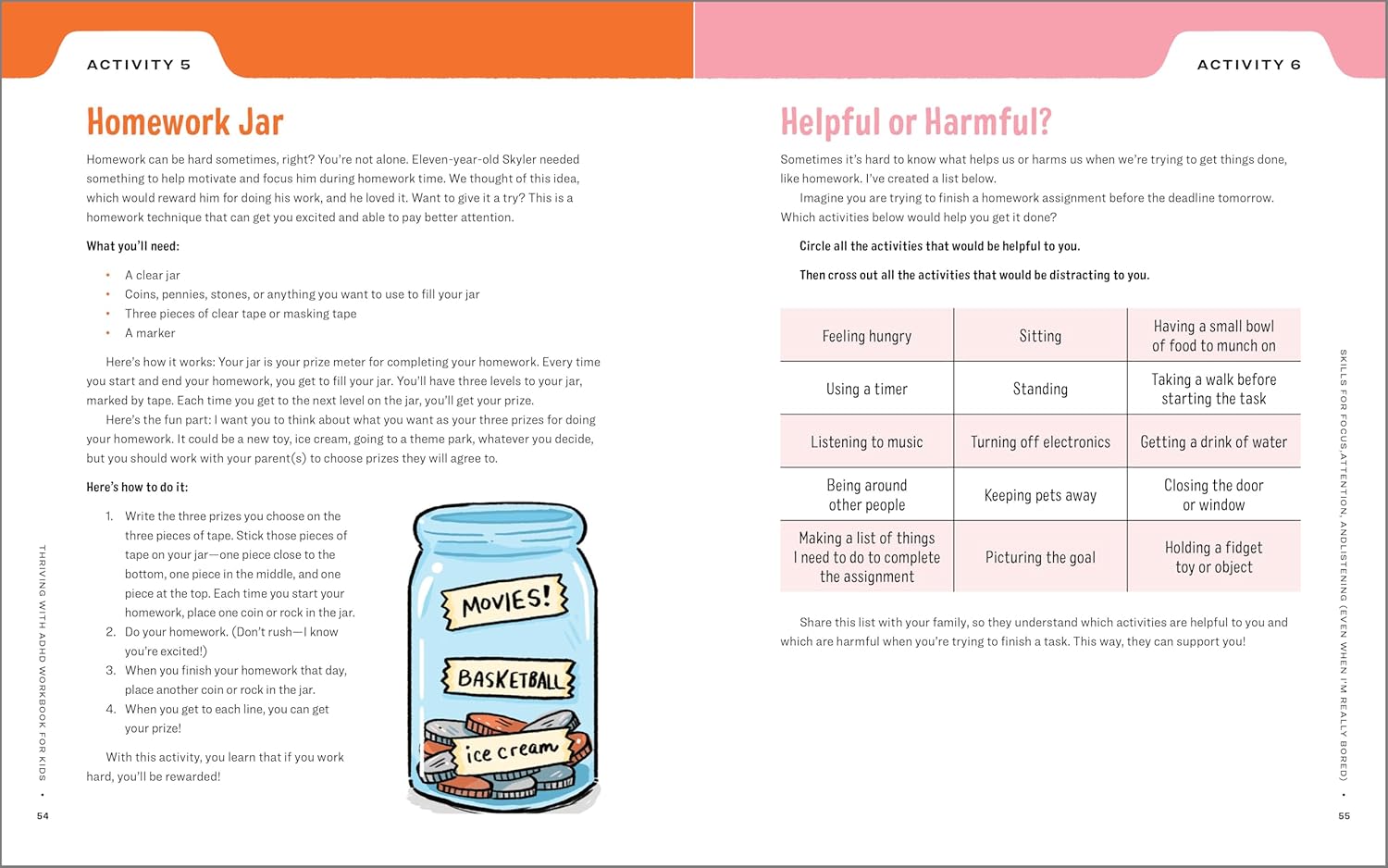 Thriving with ADHD Workbook for Kids: 60 Fun Activities to Help Children Self-Regulate, Focus, and Succeed - Image 6